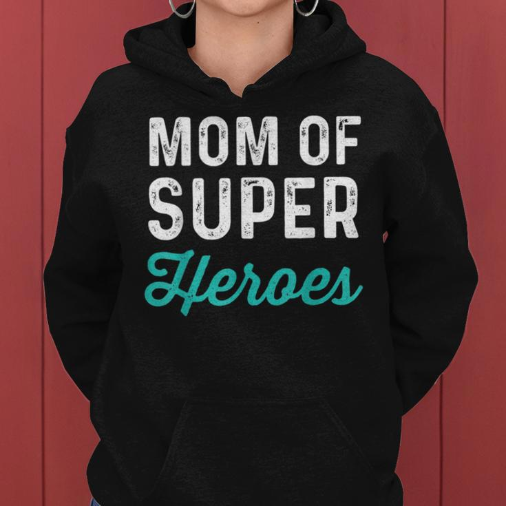 Mom Of Super Heroes | Funny Mommy Superhero Movie Gifts For Mom Funny Gifts Women Hoodie