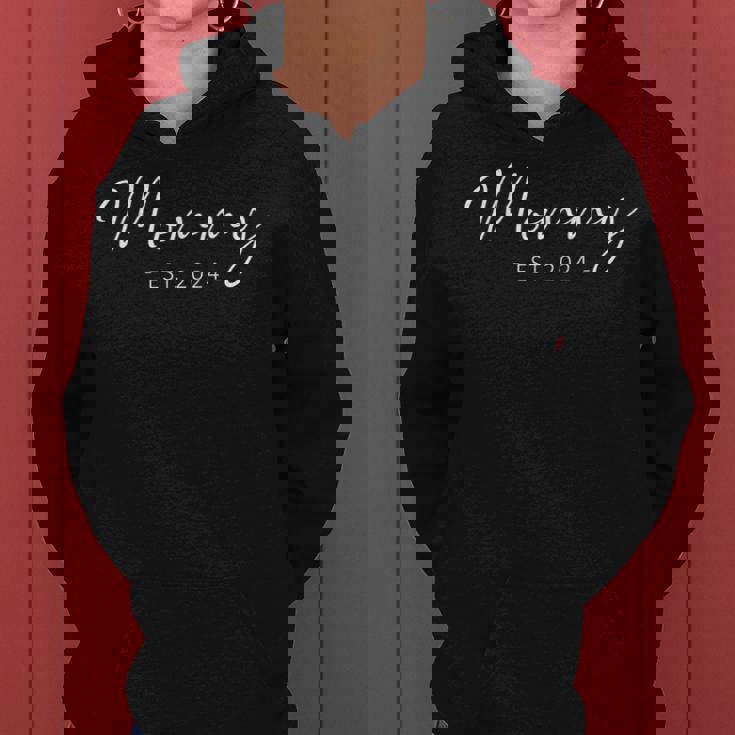 Mommy Est 2024 Promoted To Mom 2024 Mothers Day New Mom Women Hoodie