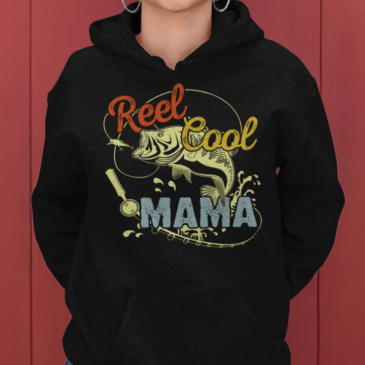 Mothers Day Funny Retro Reel Cool Mama Fishing Lover Gift For Women Women Hoodie