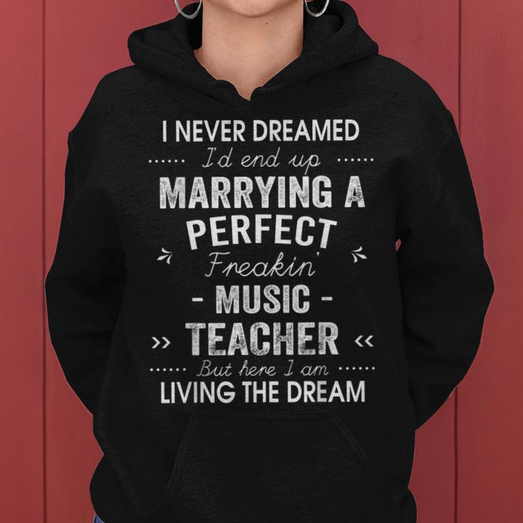 Music Teacher Christmas Xmas Never Dreamed Marrying Women Hoodie