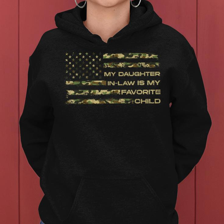 My Daughter-In-Law Is My Favorite Child Fathers Day Us Flag Women Hoodie