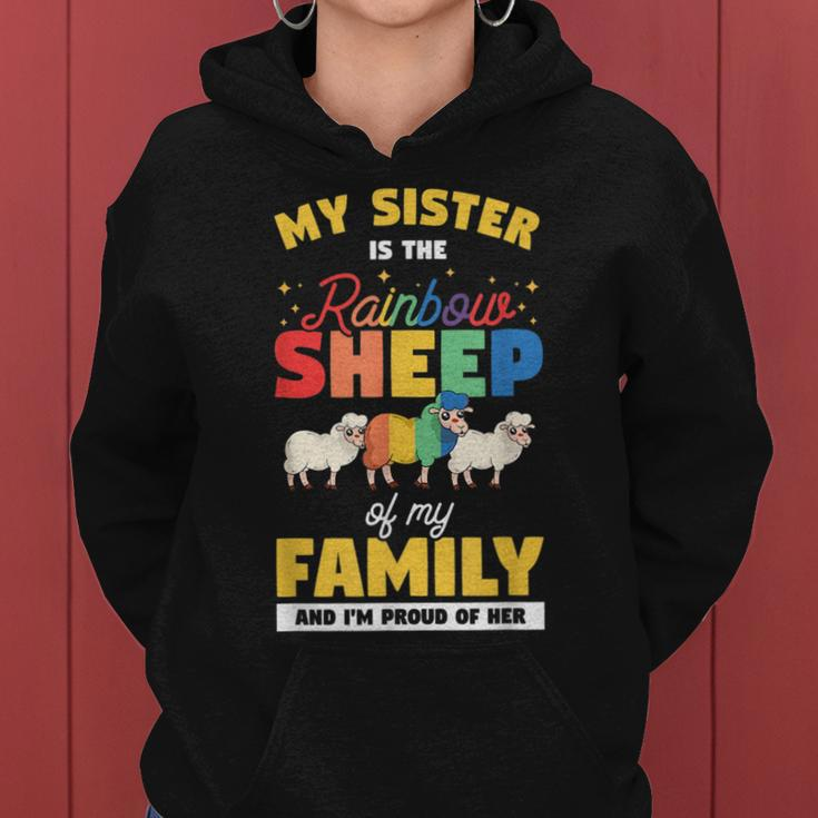 My Sister Is The Rainbow Sheep Lovely Gay Lesbian Lgbt Pride Women Hoodie