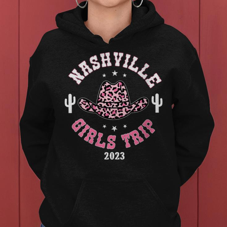 Nashville Girls Trip 2023 Western Country Southern Cowgirl Girls Trip Funny Designs Funny Gifts Women Hoodie