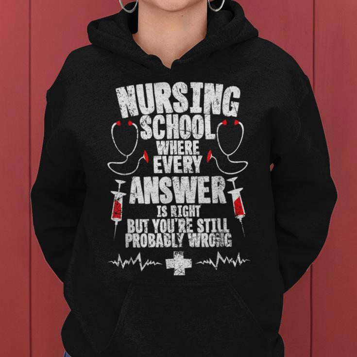 Nursing School Hospital Nurse Student Women Hoodie