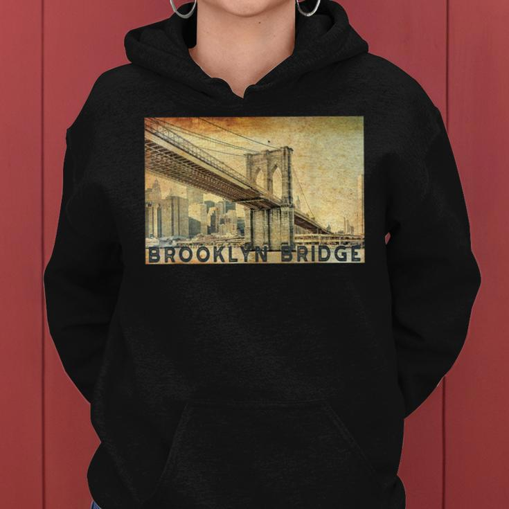 Ny Brooklyn Bridge Connects Manhattan & Brooklyn Women Women Hoodie