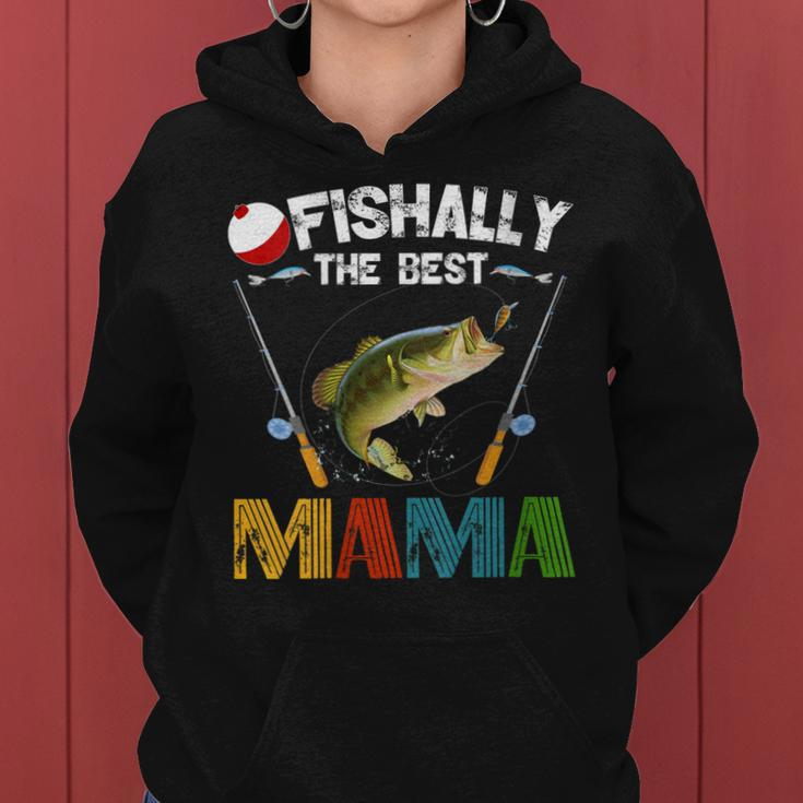 Ofishally The Best Mama Fishing Rod Mommy Funny Mothers Day Gift For Womens Gift For Women Women Hoodie