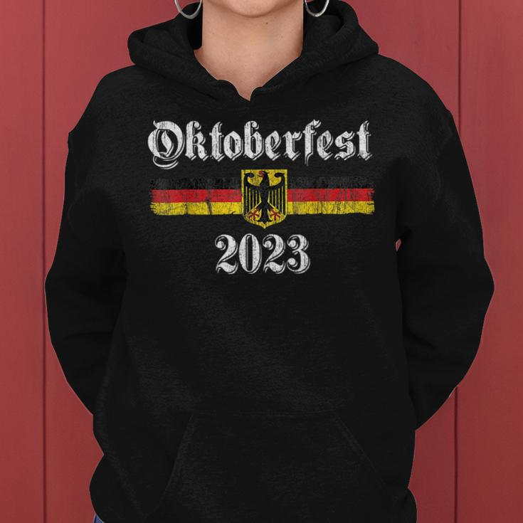 Oktoberfest 2023 German Beer Men Women Vintage German Flag Beer Funny Gifts Women Hoodie