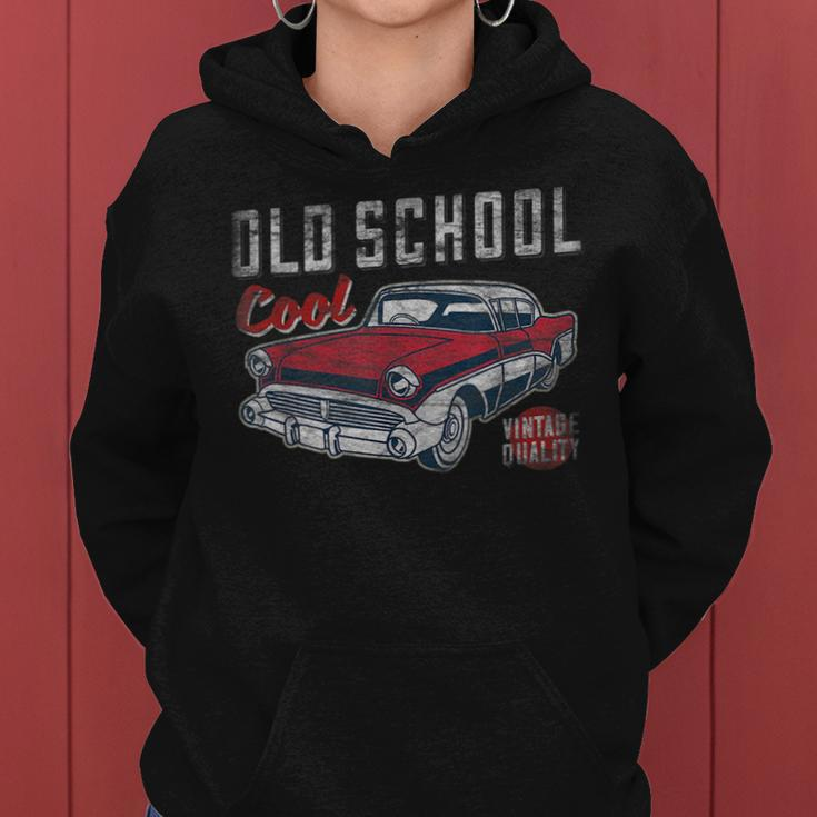 Old School Cool 50S Classic Car Graphic Men And Women Women Hoodie