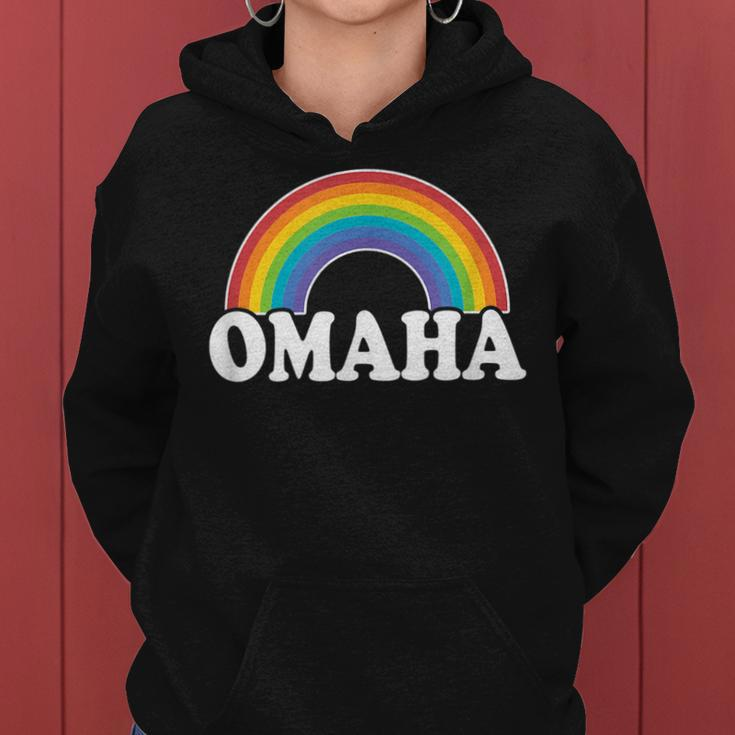 Omaha Ne Gay Pride Women Men Rainbow Lesbian Lgbtq Lgbt Women Hoodie