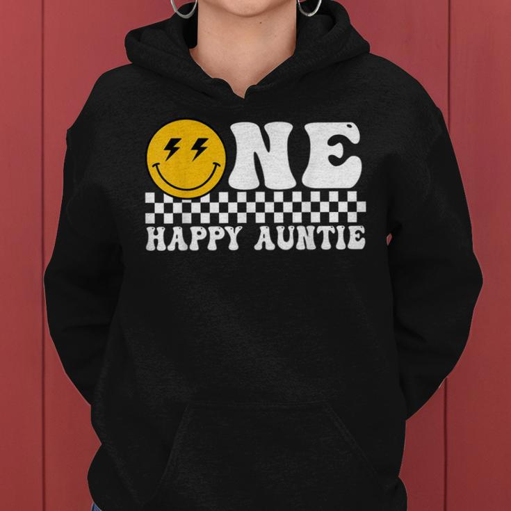 One Happy Dude Auntie 1St Birthday Family Matching Women Hoodie