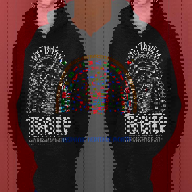 One Thankful Teacher Hispanic Heritage Month Countries Flags Women Hoodie One Thankful Teacher Hispanic Heritage Month Countries Flags Women Hoodie