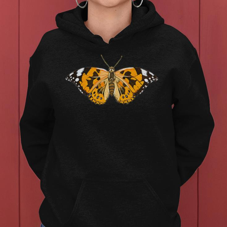 Painted Lady Butterfly Women Hoodie