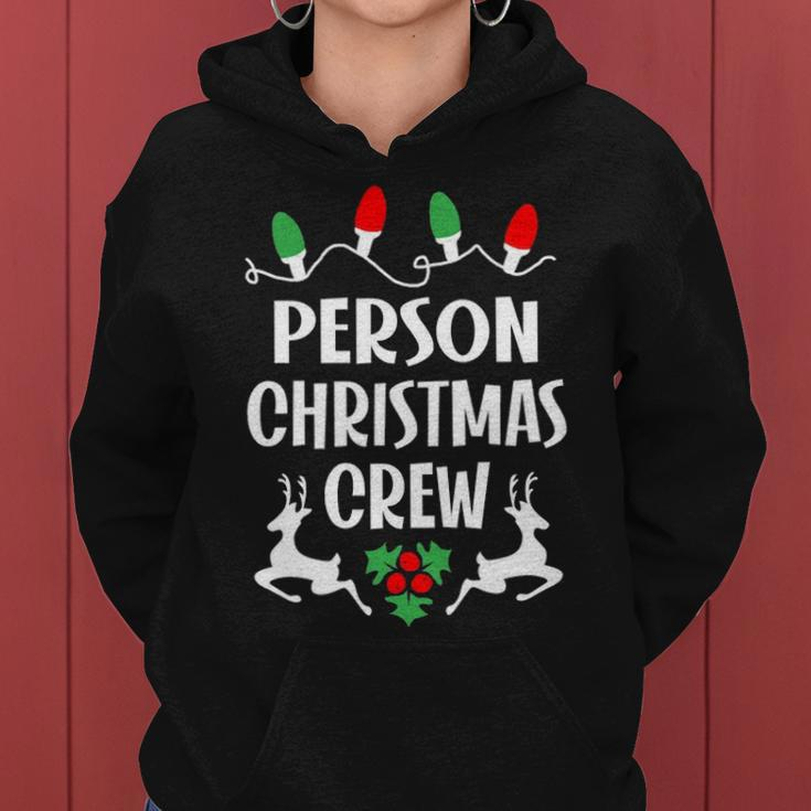 Person Name Gift Christmas Crew Person Women Hoodie