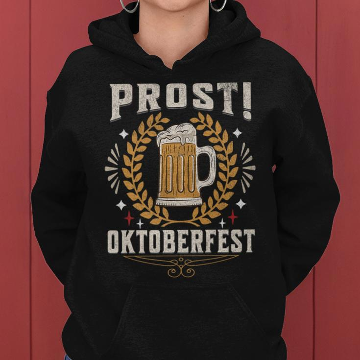 Prost Cheers Oktoberfest German Beer Festival Deutschland Women Hoodie