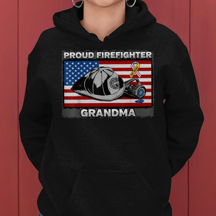 Proud Fire Fighter Grandma Women Hoodie