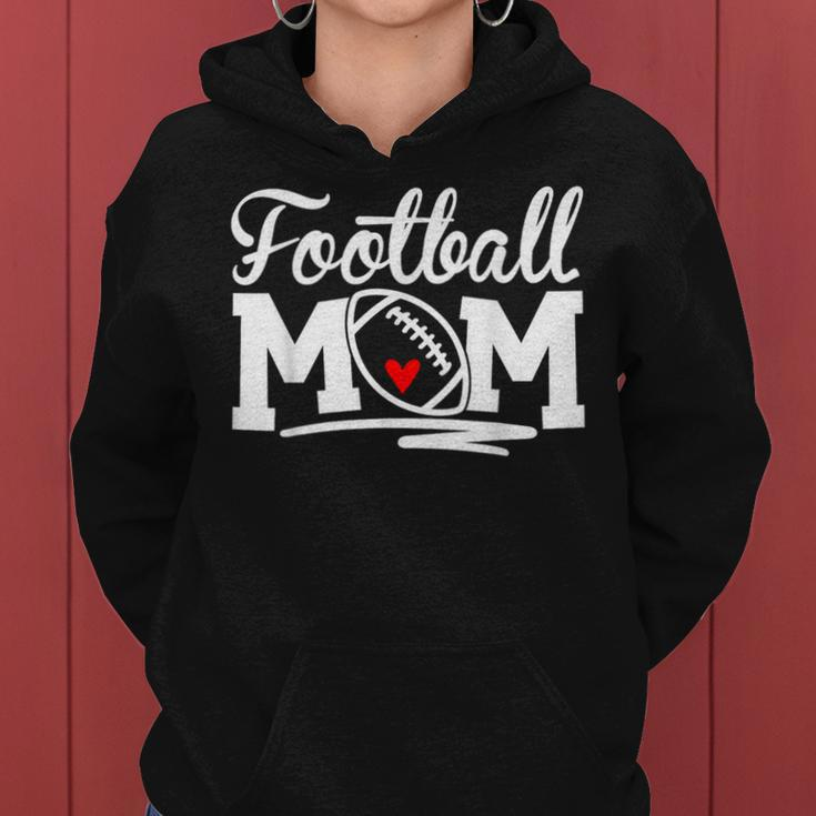 Proud Football Mom Supportive Mom Football Fun Mom Gifts For Mom Funny Gifts Women Hoodie