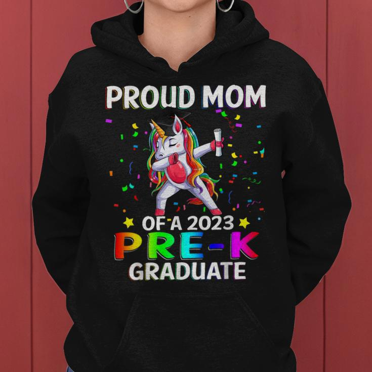 Proud Mom Of A Class Of 2023 Prek Graduate Unicorn Women Hoodie