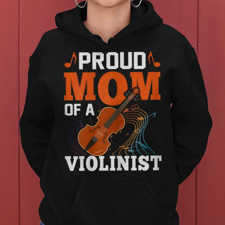 Proud Mom Of A Violinist Viola Violin Players Mama Women Hoodie