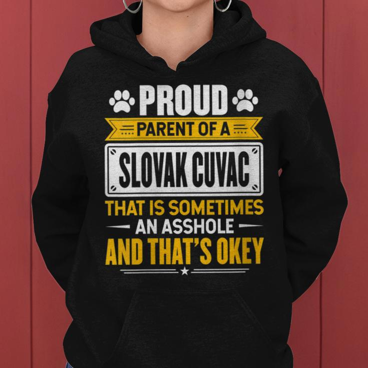 Proud Parent Of A Slovak Cuvac Dog Owner Mom & Dad Women Hoodie