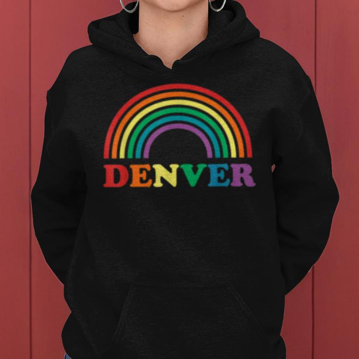 Rainbow Pride Gay Lgbt Denver Colorado Co Women Hoodie