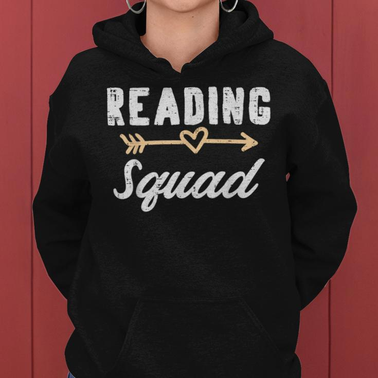 Reading Squad Book Lover Bookworm Teacher Librarian Women Hoodie
