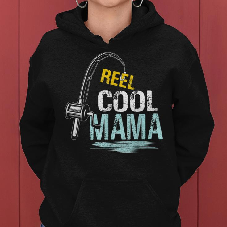 Reel Cool Mama Fishing Fisherman Funny Retro Gift For Women Women Hoodie