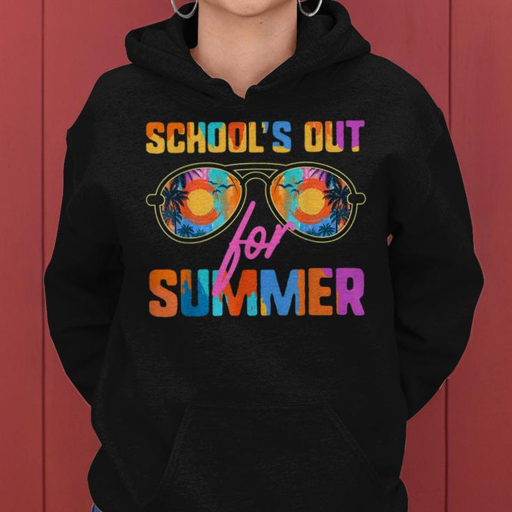 Retro Schools Out For Summer Students Teachers Vacation Women Hoodie