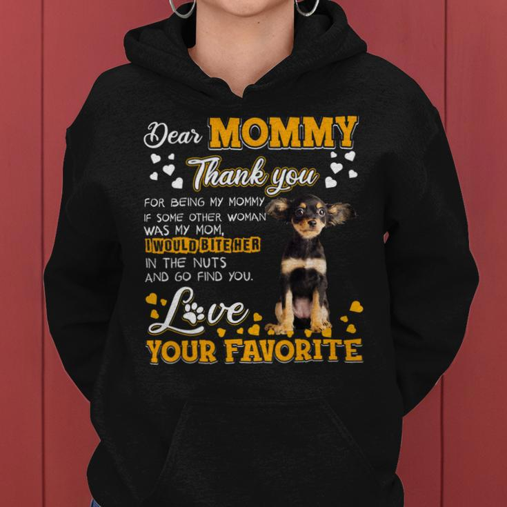 Russkiy Toy Dear Mommy Thank You For Being My Mommy Women Hoodie