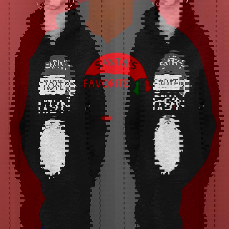 Santas Favorite Paisan Funny Italian Pride Christmas Women Hoodie Santas Favorite Paisan Funny Italian Pride Christmas Women Hoodie