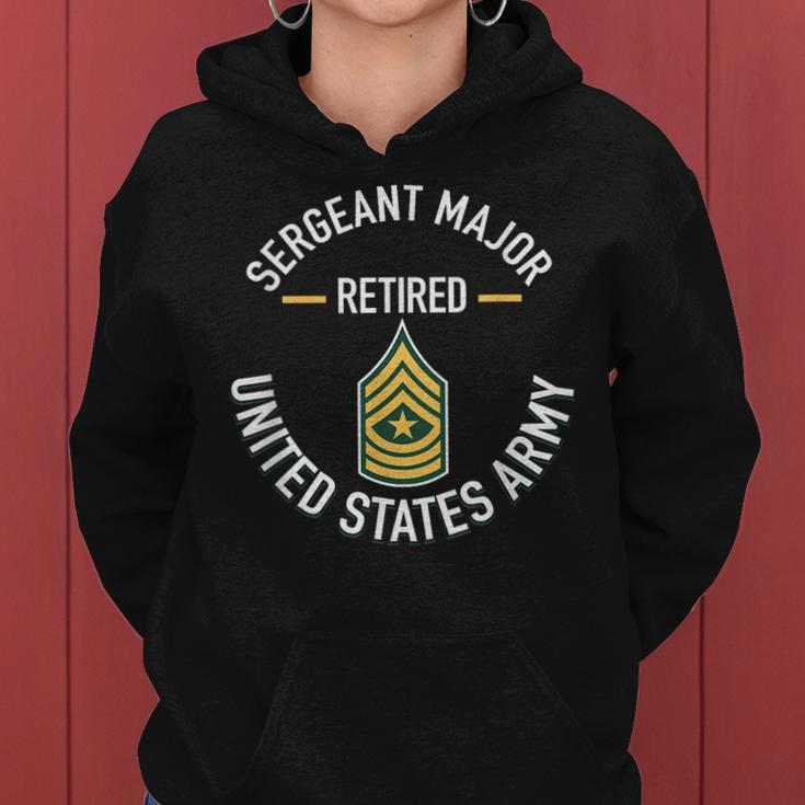 Sergeant Major Sgm Retired Army Military Retirement Gifts Women Hoodie