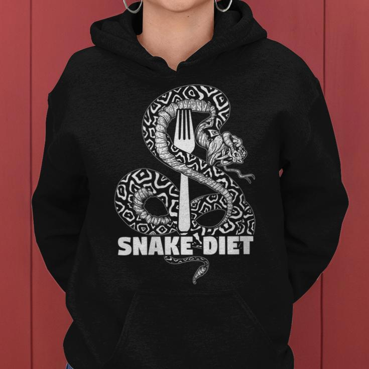 Snake Diet Motivational Pun For Nutritionist Dietician Women Hoodie