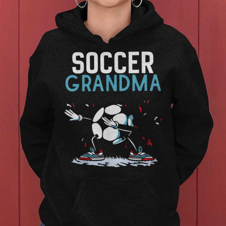 Soccer Grandma Game Football Match Player Grandmother Nan Women Hoodie