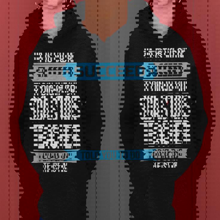 Social Studies Teacher Funny Appreciation Gift Gifts For Teacher Funny Gifts Women Hoodie