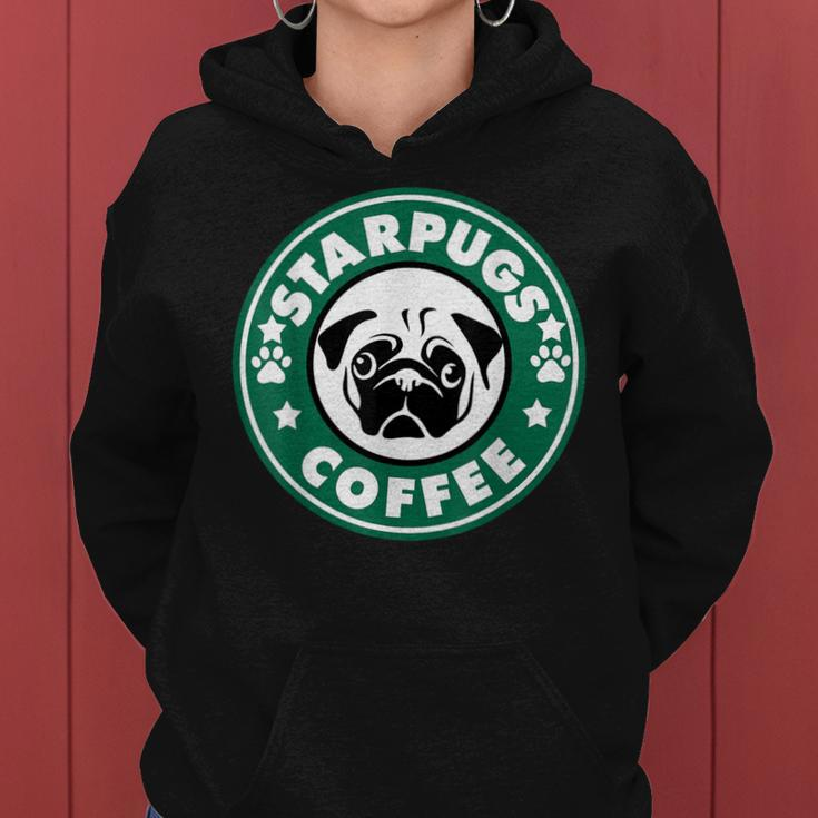 Starpugs Coffee Pug Dog Lover Women Hoodie