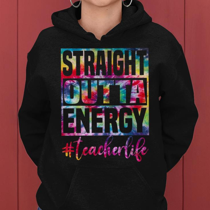 Straight Outta Energy Teacher Professional Women Hoodie