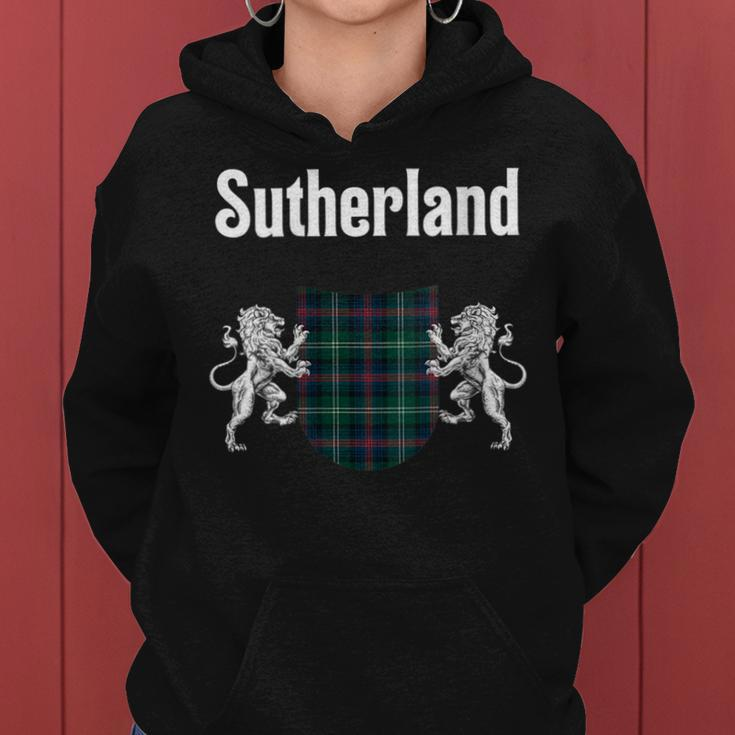Sutherland Clan Scottish Name Coat Of Arms Tartan Gift For Womens Women Hoodie