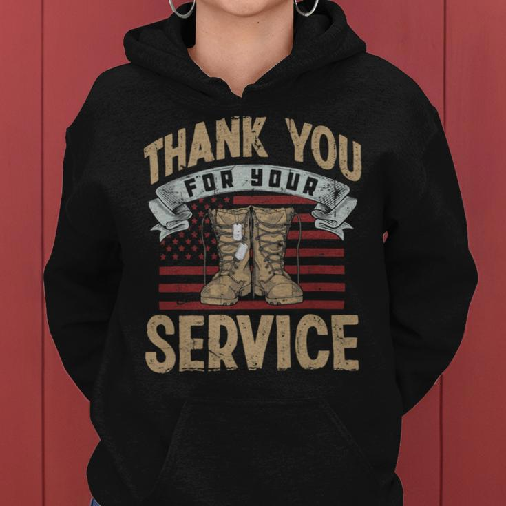 Veteran Vets Thank You For Your Service Veterans Day Veterans Women Hoodie