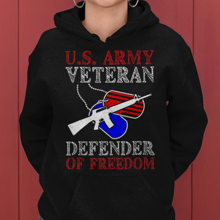 Veteran Vets Us Army Veteran Defender Of Freedom Fathers Veterans Day 5 Veterans Women Hoodie