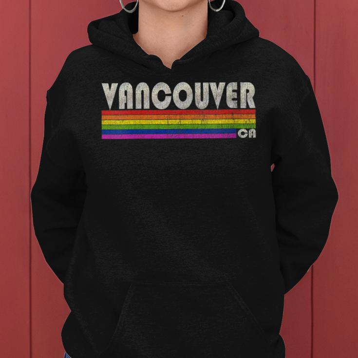 Vintage 80S Style Vancouver Ca Gay Pride Month Women Hoodie