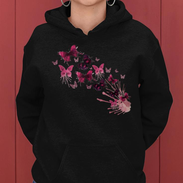 Vintage Butterflies Painted Collection For Butterfly Lovers Women Hoodie