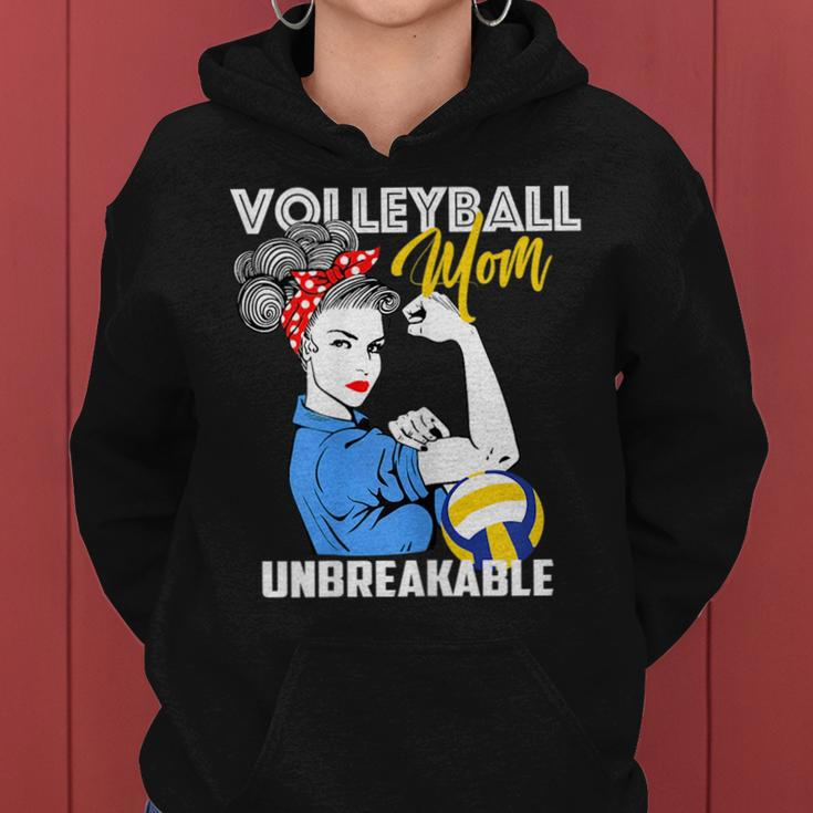 Volleyball Mom Unbreakable Funny Mothers Day Gift Gift For Womens Women Hoodie