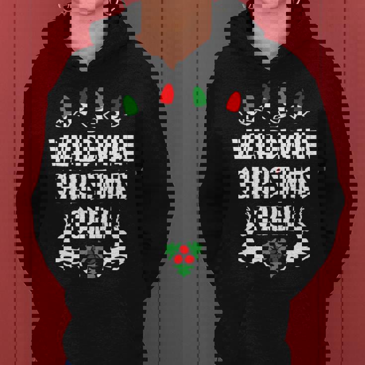 Waldman Name Gift Christmas Crew Waldman Women Hoodie
