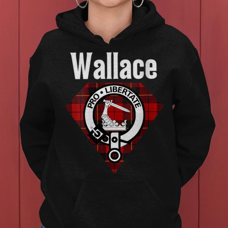 Wallace Clan Scottish Name Coat Of Arms Tartan Gift For Womens Women Hoodie