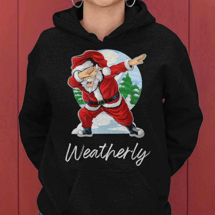 Weatherly Name Gift Santa Weatherly Women Hoodie