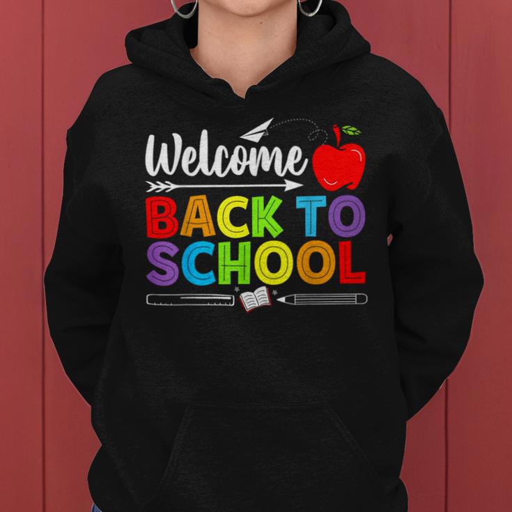 Welcome Back To School Teacher Love Women Hoodie