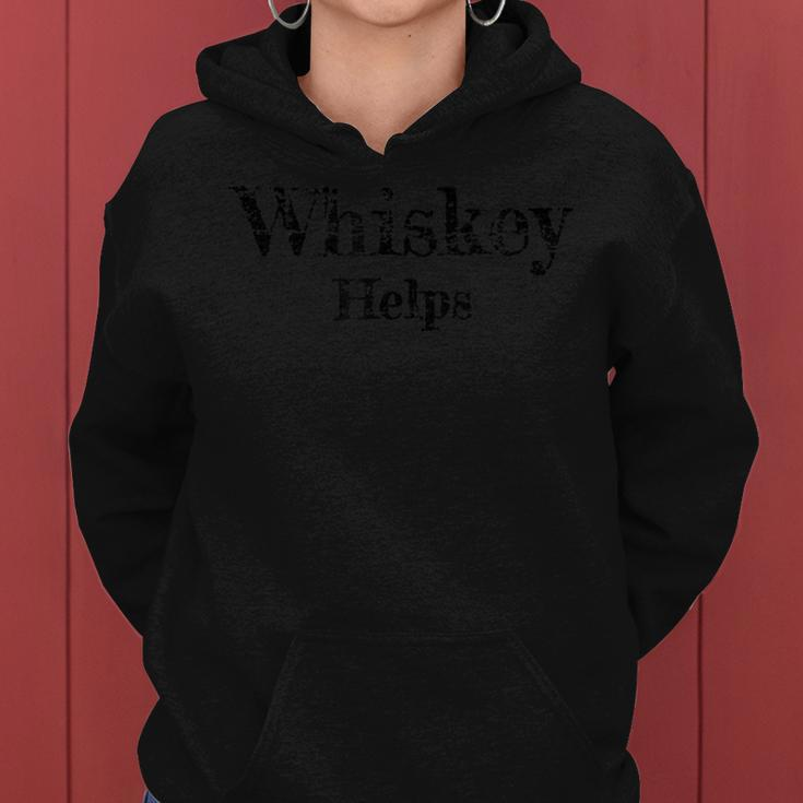 Whiskey Helps Distressed Women Hoodie