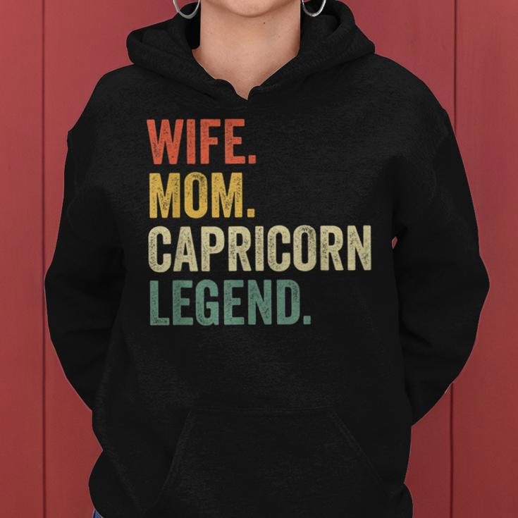 Wife Mom Capricorn Legend Zodiac Astrology Mother Women Hoodie