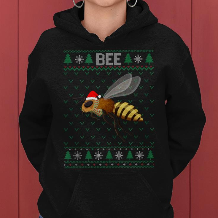 Xmas Bee Ugly Christmas Sweater Party Women Hoodie