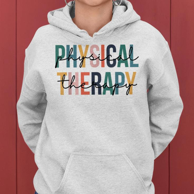 Funny Back To School Retro Physical Therapy Teacher Student Women Hoodie