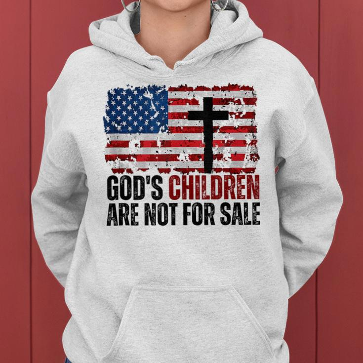 Gods Children Are Not For Sale Funny Women Hoodie